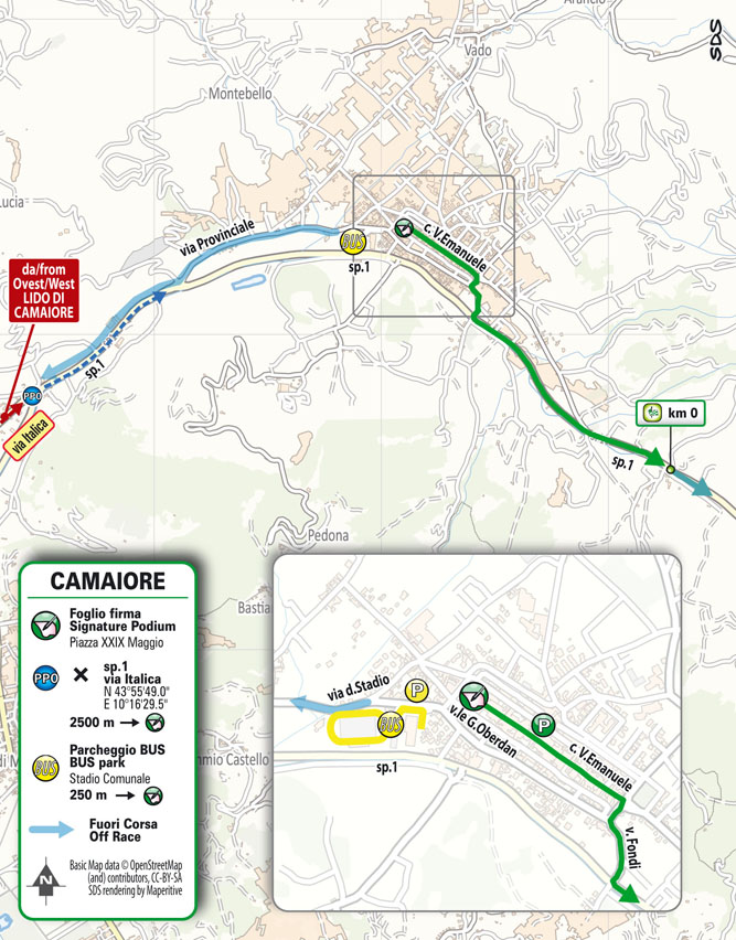 Partenza/Start Tappa 2 Tirreno Adriatico 2024