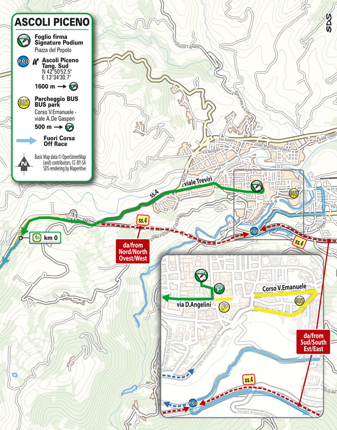 Partenza / Start Tirreno-Adriatico 2025 Stage 5