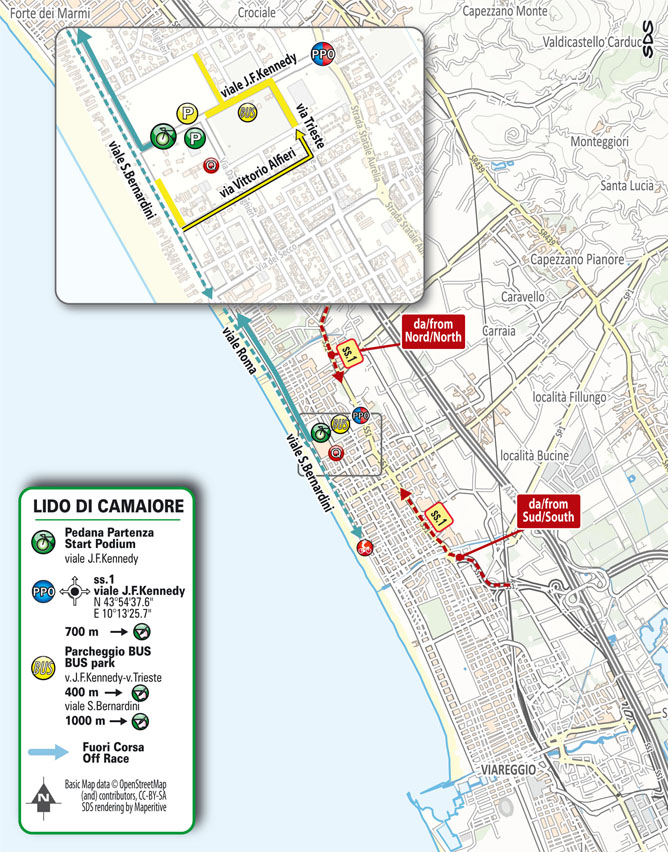 Partenza / Start Tirreno-Adriatico Stage 1